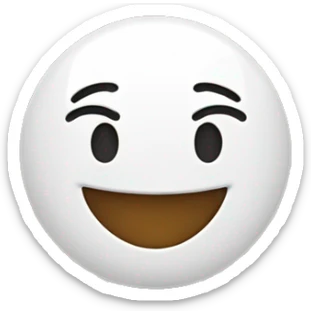 A smiling smiley face that is holding a white heart and pulling it forward as if it were forwards  sticker