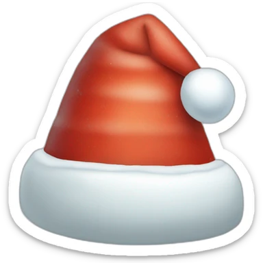 igloo xmas santa hat sticker