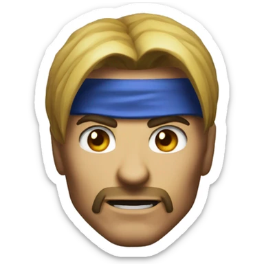 head shot of mortal kombat sticker