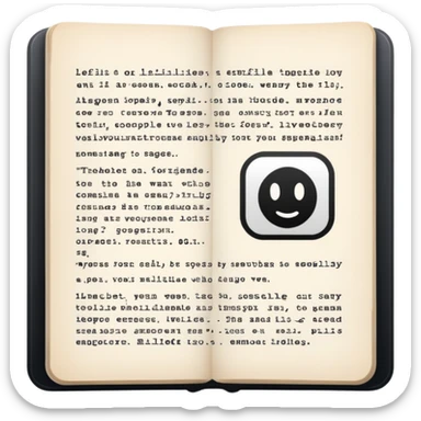 bot writes text sticker