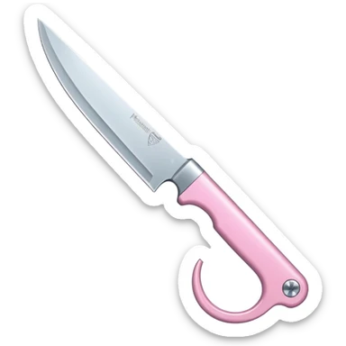 babypink knife sticker