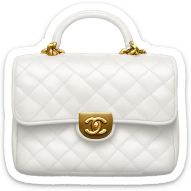 White Chanel bag sticker