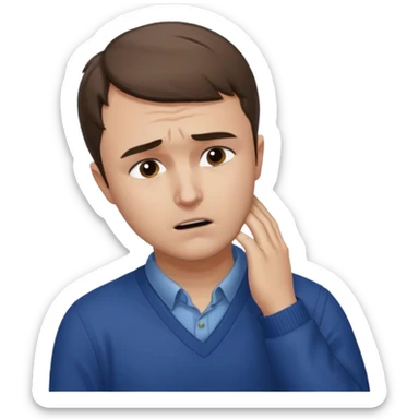charlie kirk holding his neck with his right hand in pain sticker