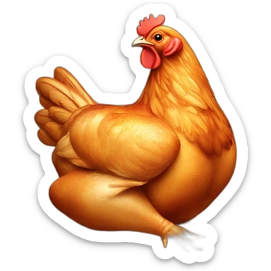 Roasted chicken  sticker