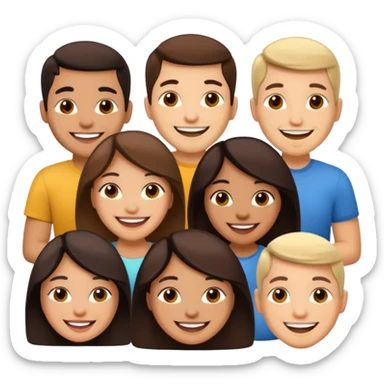 many Latino people sticker