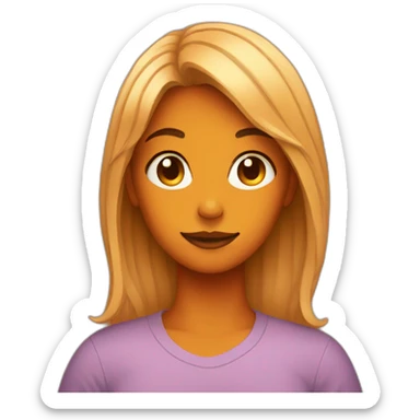 trans girl with pumpkin sticker