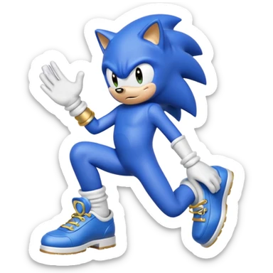 Sonic pooping sticker
