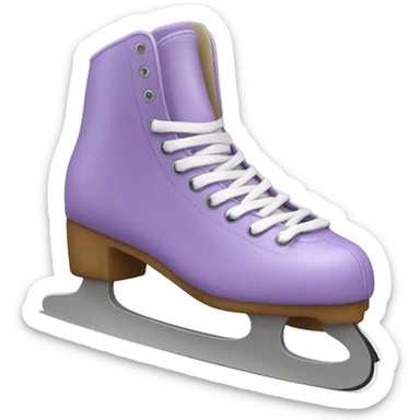 lavender figure-skates sticker