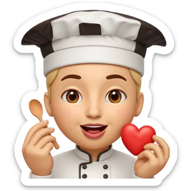 Chef Kiss El Hareketi, 3D rendered emoji, with professional lighting, white background sticker