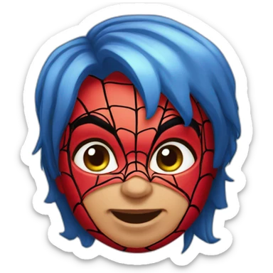 head baby Spiderman sticker