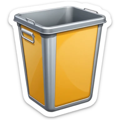trash bin container with rim sticker