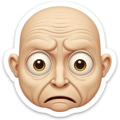 Fear and disgust sticker