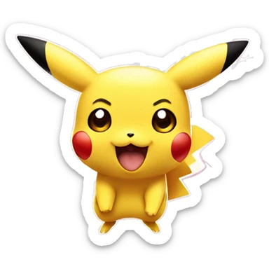 Pikachu: Iconic-style Candid Likeness Pokémon

The beloved yellow Electric-type mascot with rosy cheeks and a lightning bolt tail, Pikachu is known for its cheerful energy and playful spark. sticker