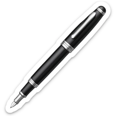 A fountain pen sticker