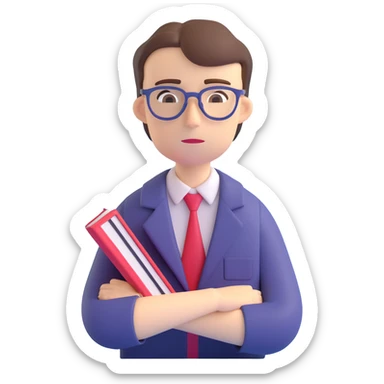 exhausted teacher in a bustling classroom sticker