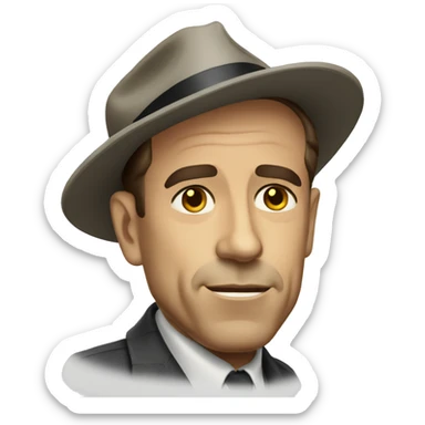 Humphrey bogart sticker