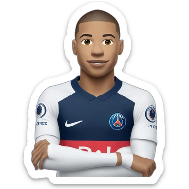 Kylian mbappe blue psg sticker