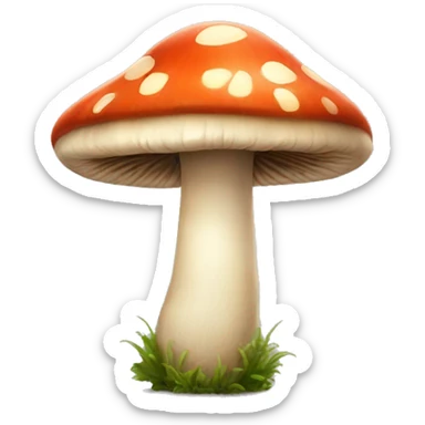 Thunderous mushroom sticker
