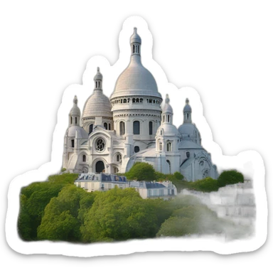 sacré coeur montmartre sticker