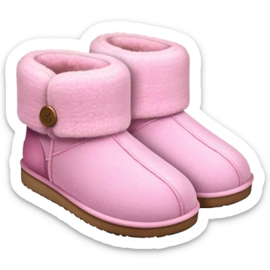 Pink ugg slippers sticker