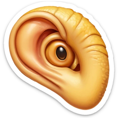 Gross ear sticker