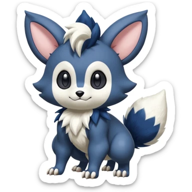 Teddiursa-Meowstic-Minccino-Obstagoon-fusion  sticker