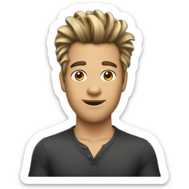 funny hairstyle sticker