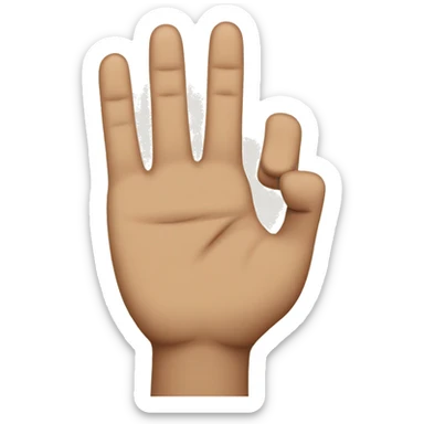 A finger with the saying you but in a Moroccan style sticker