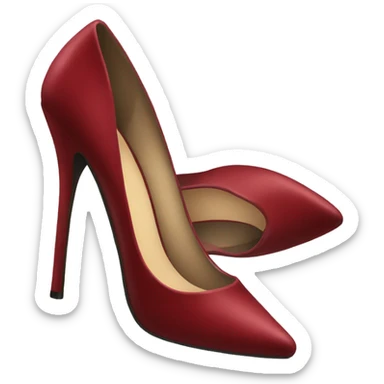 dark red high heels sticker