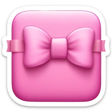 pink iphone with a bow sticker