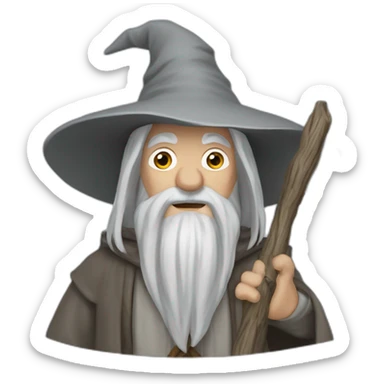 Gandalf the grey sticker
