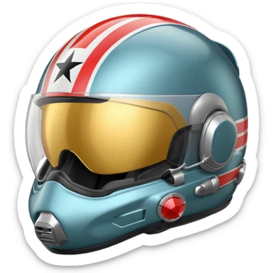 top gun maverick helmet sticker