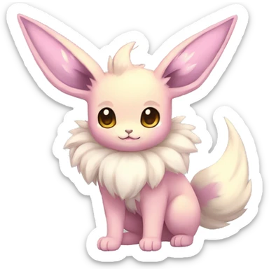 Kawaii Pastel Eeveelution-Cute-Pokémon-fusion full body sticker