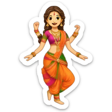 gujarati garba sticker