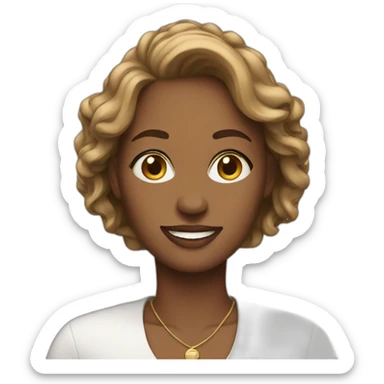 successful woman sticker