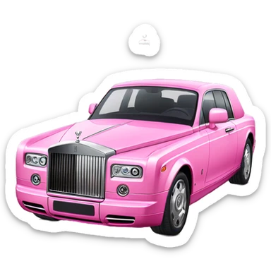 pink rolls royce stars inside  sticker