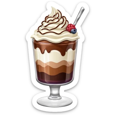 dessert in a glass sticker