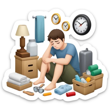 The tiresome life of living alone sticker