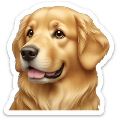 dog golden retriever sticker