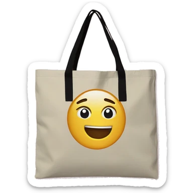 Canvas tote bag sticker