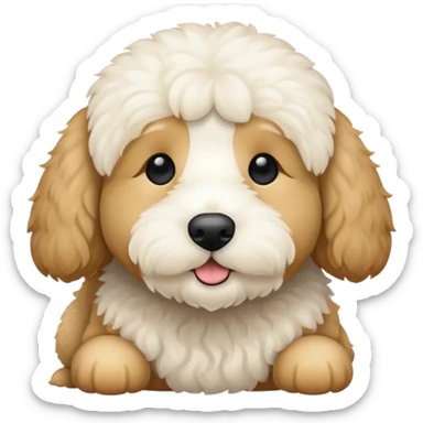 Mochi and goldendoodle sticker
