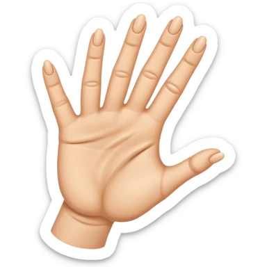 Twisted fingers Hope hand sign  sticker