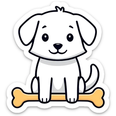 Doggy bone sticker