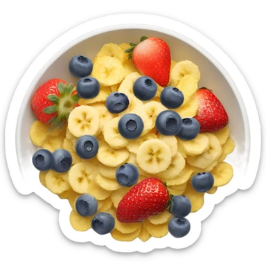 Cereals fruit corn flakes sticker
