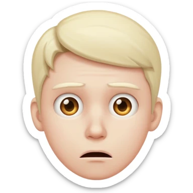 Confused and stressed  sticker