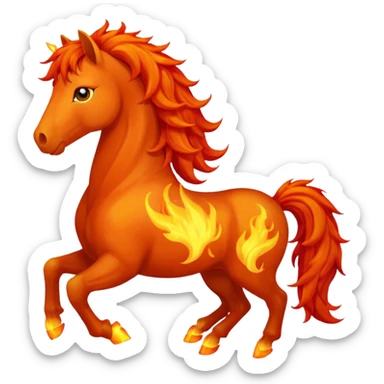 fire horse sticker