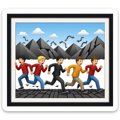 the economy line, collapse sticker