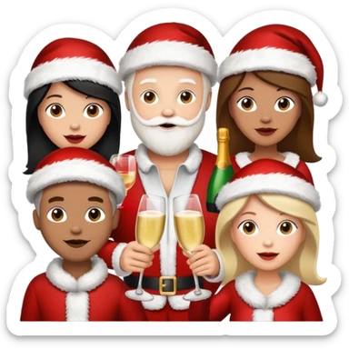 Family Xmas sticker