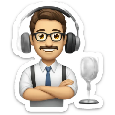 andreu buenafuente and berto romero as radio talkshow hosts sticker