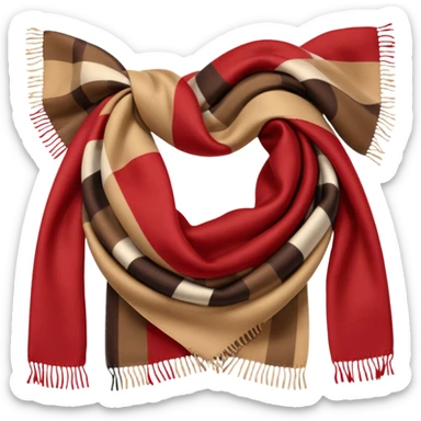 burberry scarf sticker